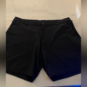 Lulumelon Mens 38 Waist Classic Commission Shorts: Black 7’’